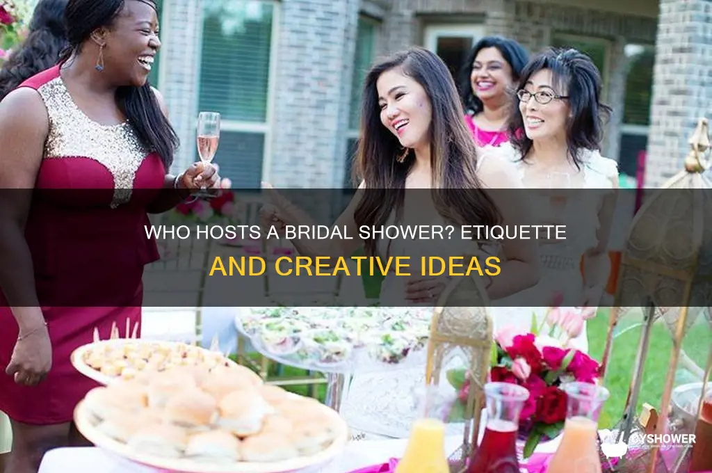 who can host a bridal shower