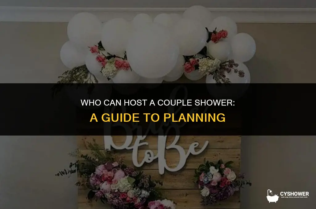 who can host a couple shower