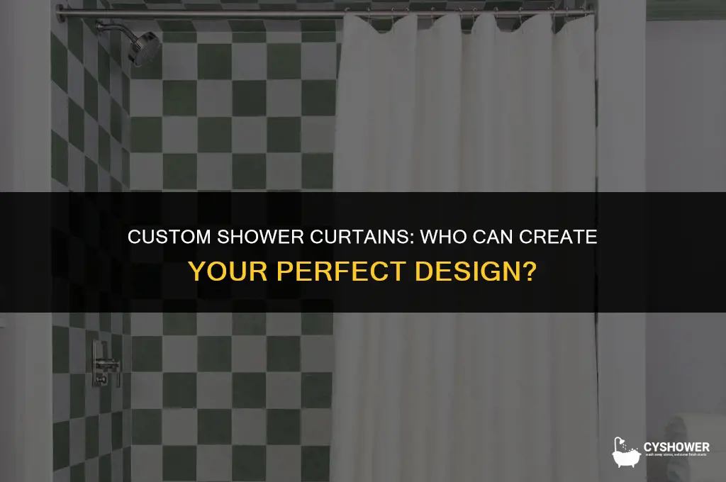 who can make a personalized shower curtain