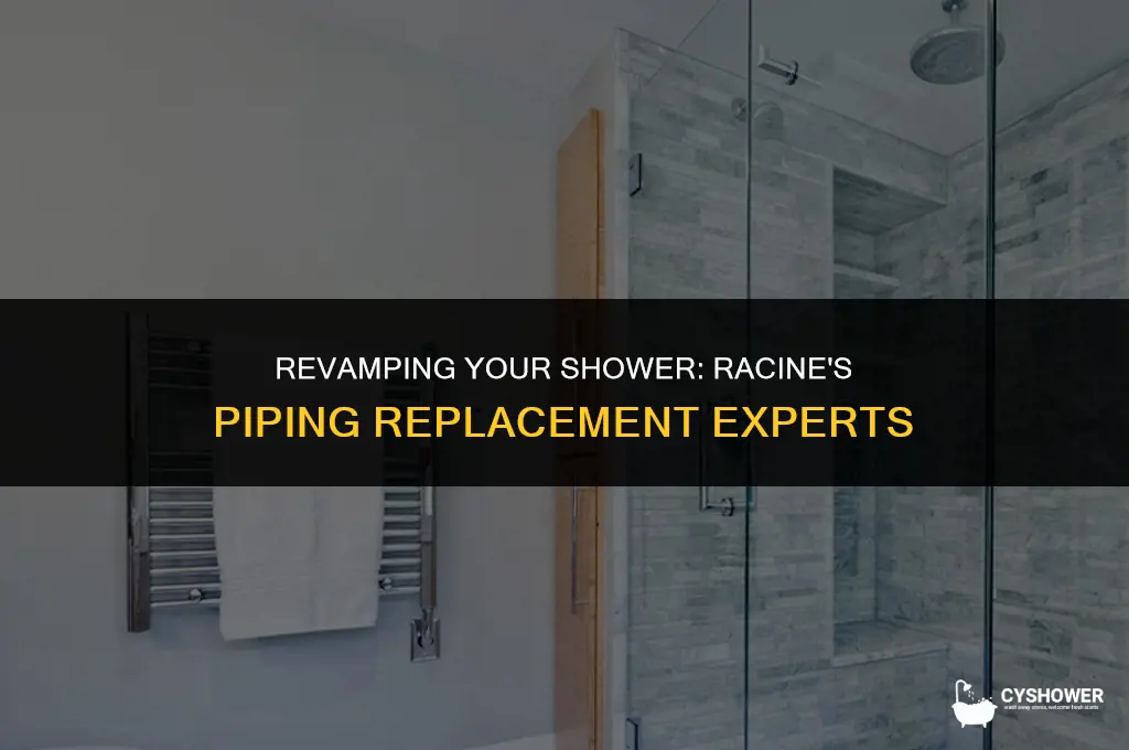 who can replace piping in shower door in racine