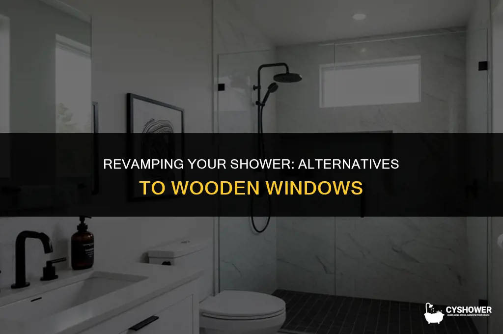 who can replace wooden windown in shower