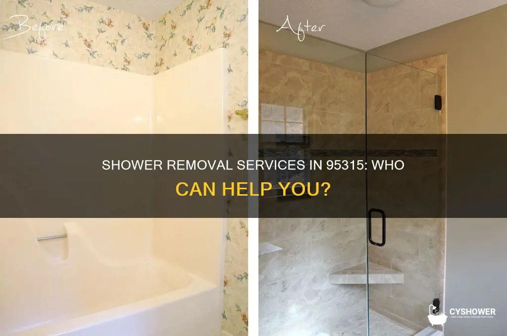 who can take out shower out in 95315 area