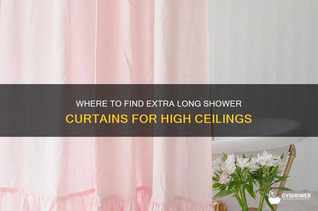 who carries extra long shower curtains