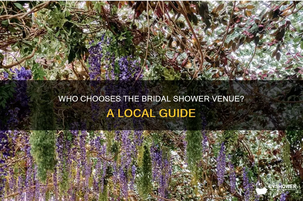who decides the local venue on bridal shower