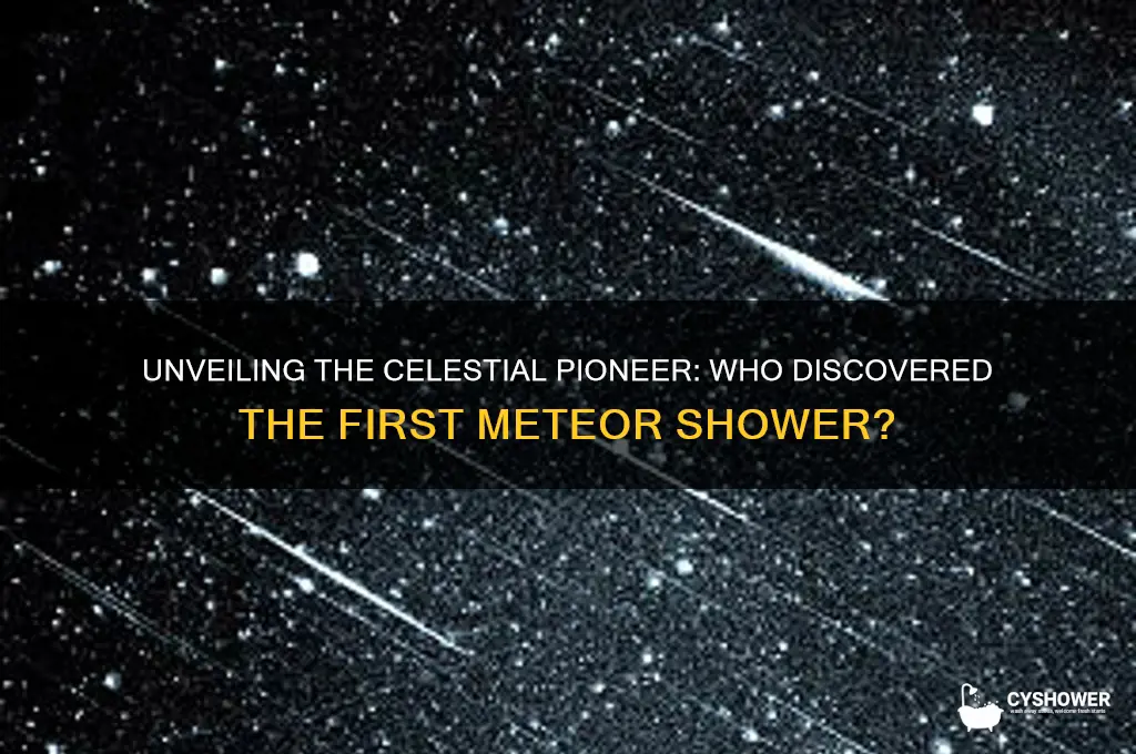 who discovered the first meteor shower