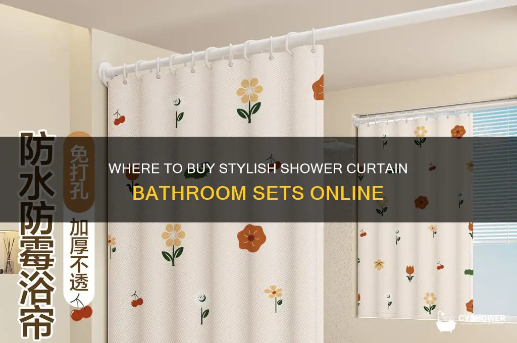 who e sale shower curtain bathroom sets
