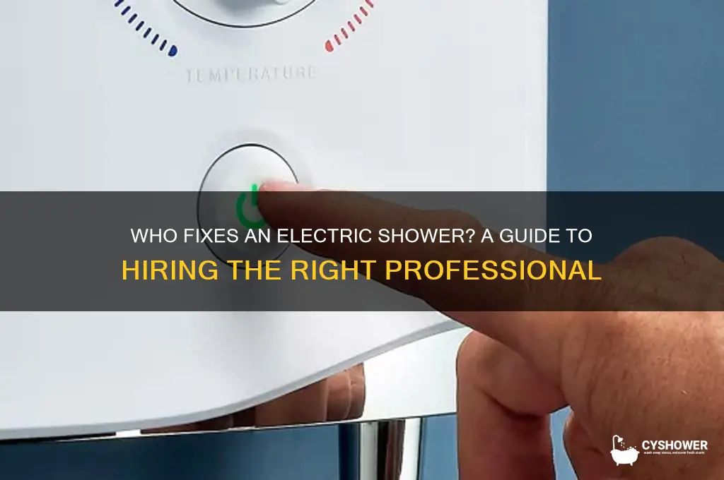 who fixes an electric shower