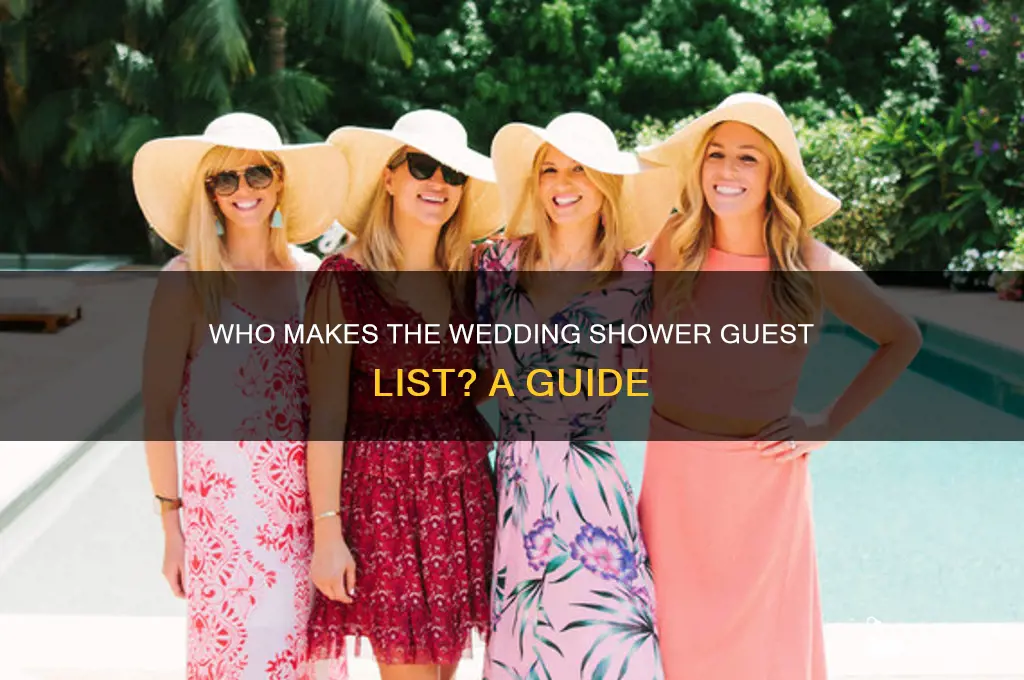who gets invited to the weddign shower
