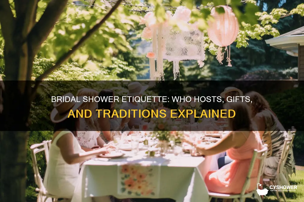 who gives bridal shower etiquette