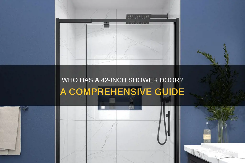 who has a 42 in shower door