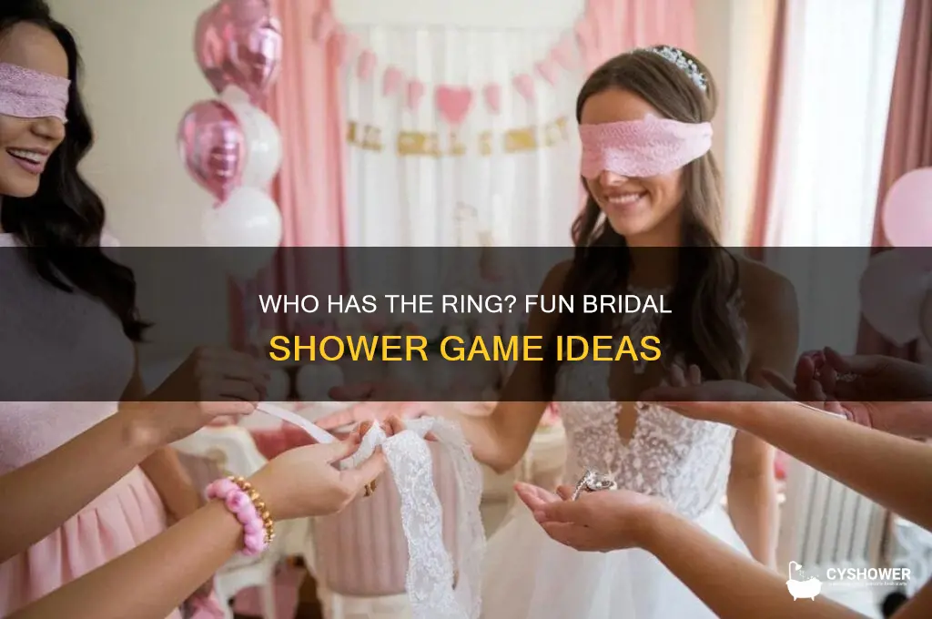 who has the ring bridal shower game