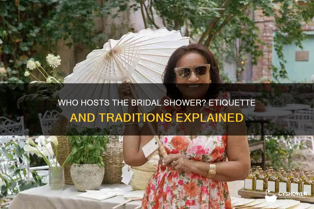 who hosts the bridal shower