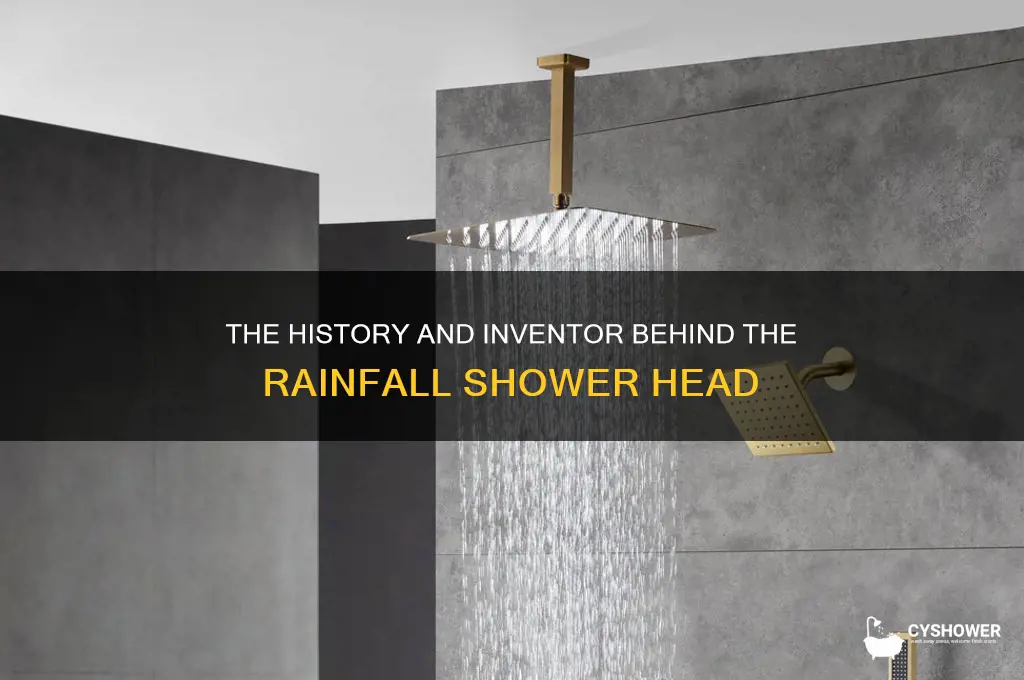 who invented rainfall shower head