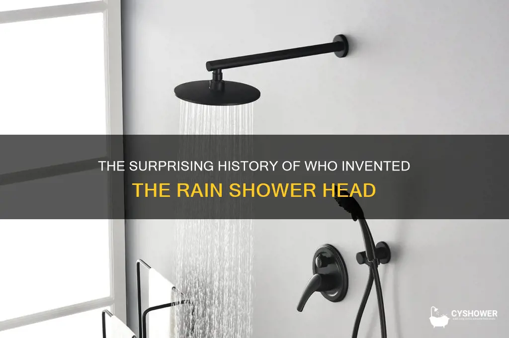 who invented the rain shower head