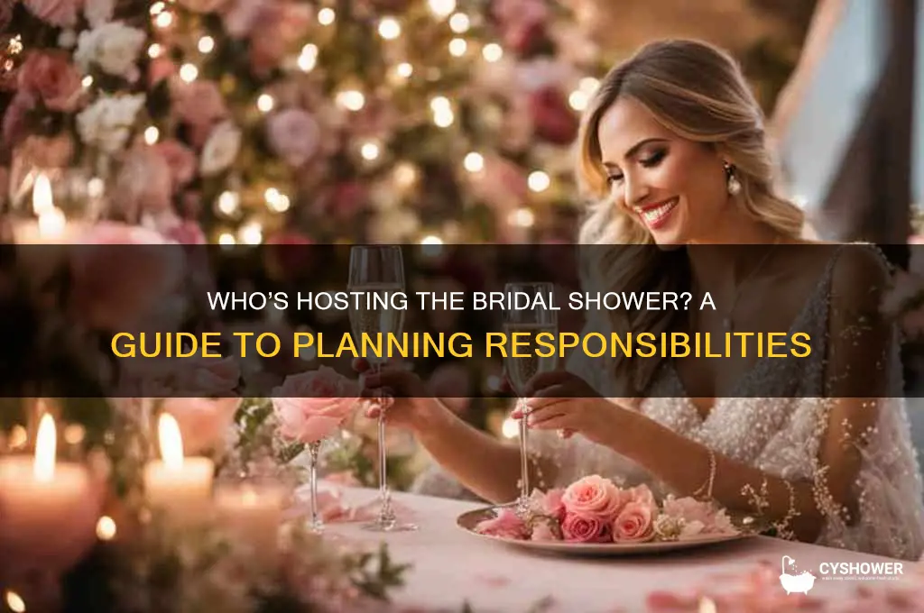 who is going to do it bridal shower