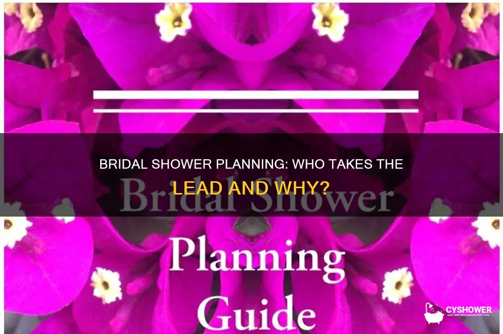 who is responsible for bridal shower
