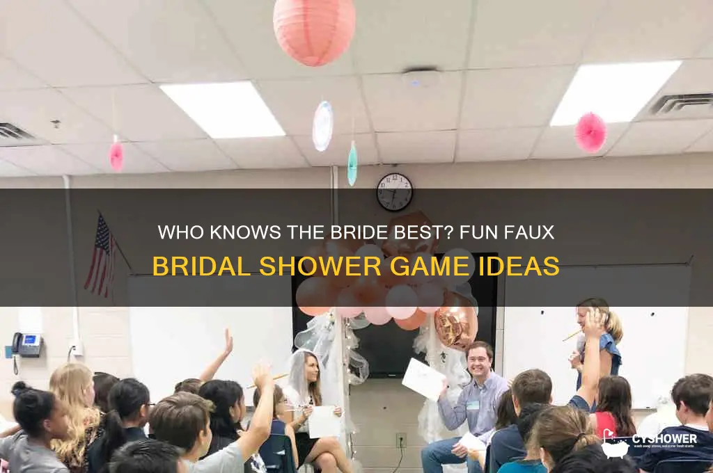 who knows bride best bridal shower game -faux