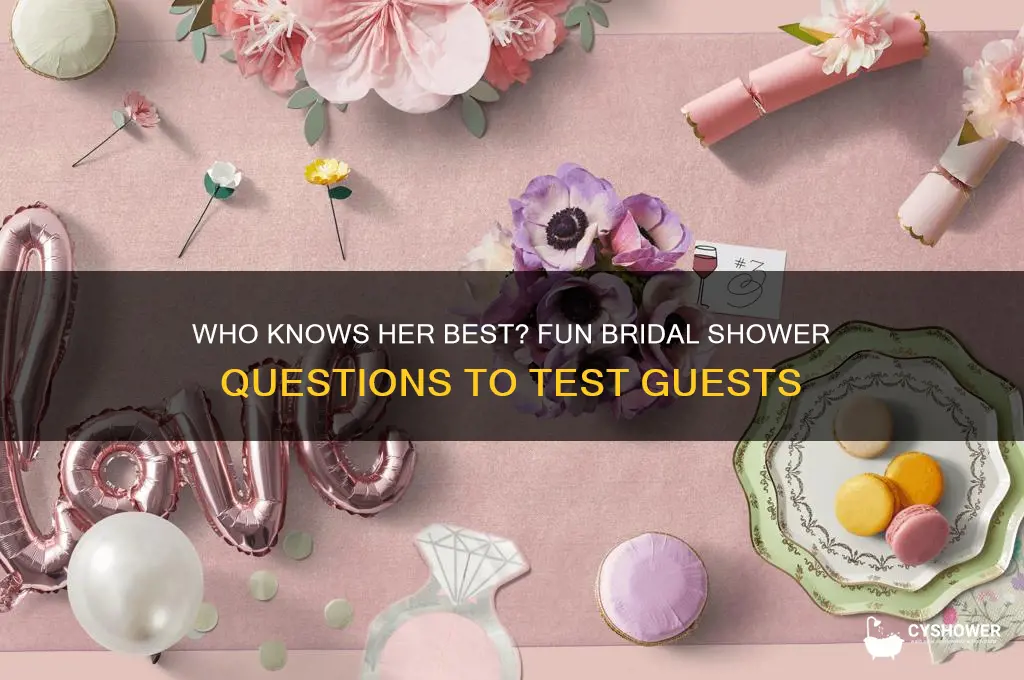 who knows her best questions bridal shower