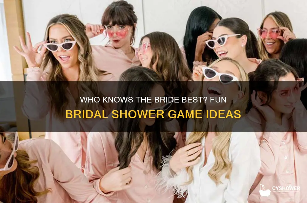 who knows the bride best bridal shower game