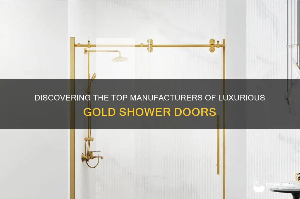 who makes gold shower doors