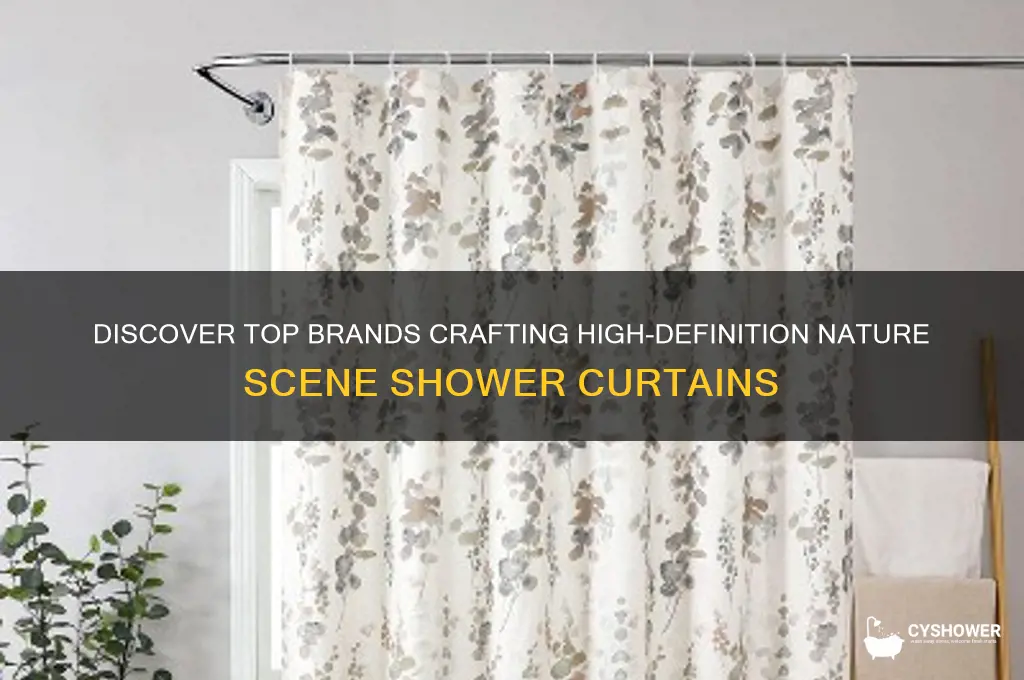 who makes high definition nature scene shower curtains
