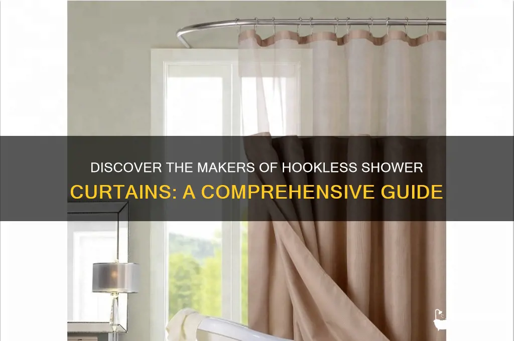 who makes hookless shower curtains