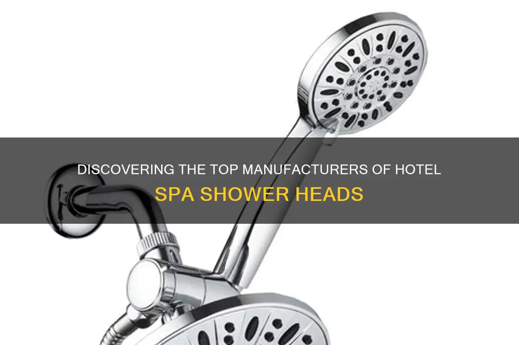 who makes hotel spa shower heads