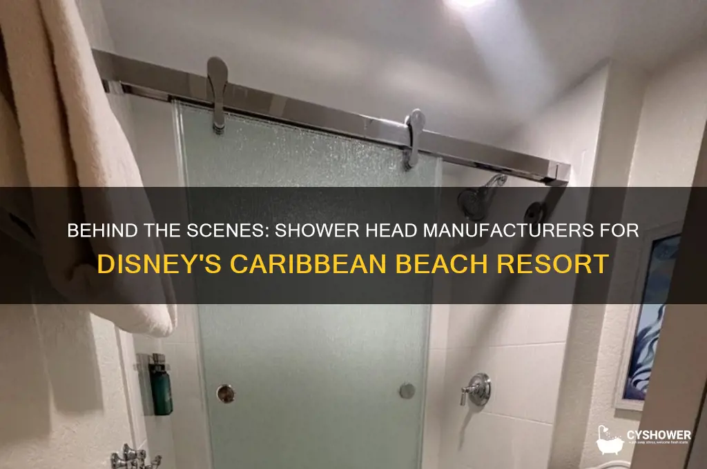 who makes shower heads for disney caribbean beach resort