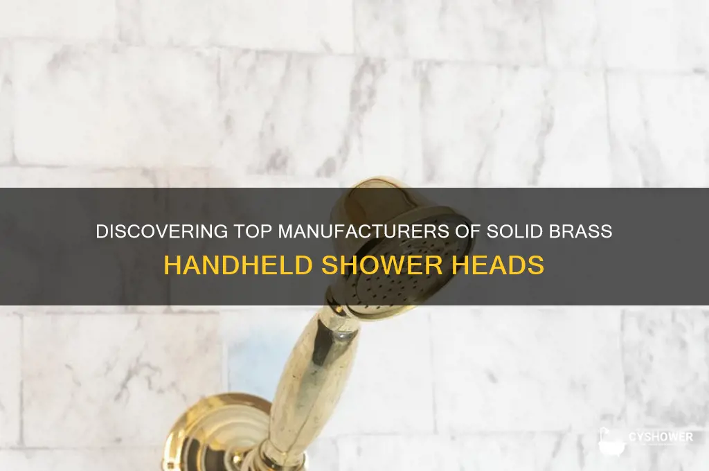 who makes solid brass hand held shower head