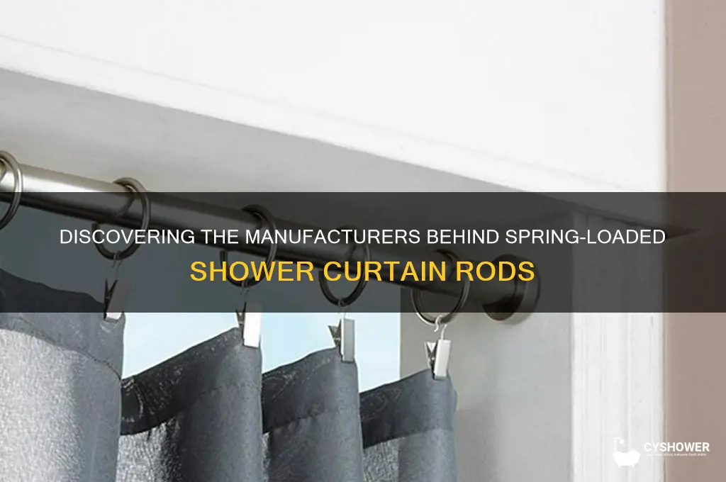 who makes spring loaded shower curtain rods
