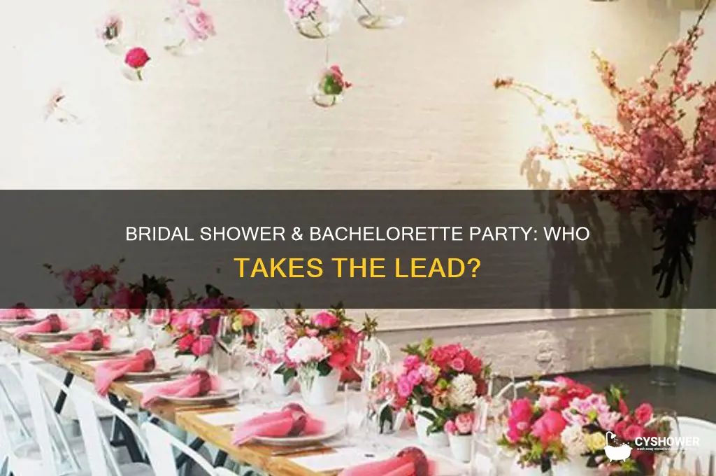 who plans the bridal shower and bachelorette party