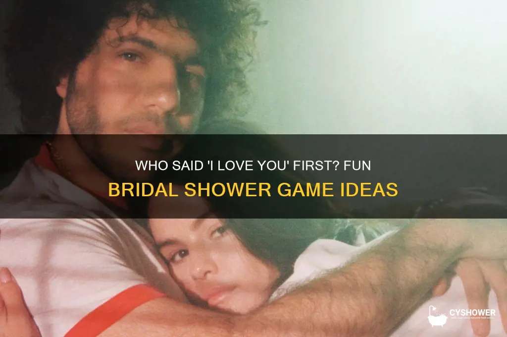 who said i love you first bridal shower game