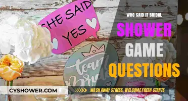Who Said It? Fun Bridal Shower Game Questions to Play