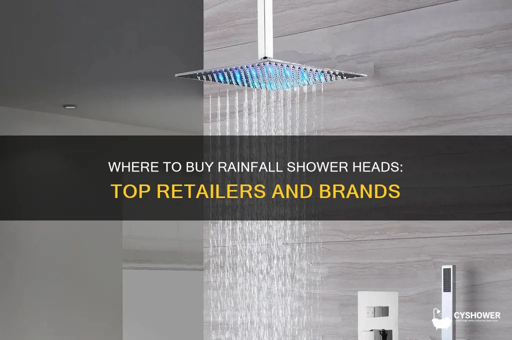 who sale rainfall shower heads