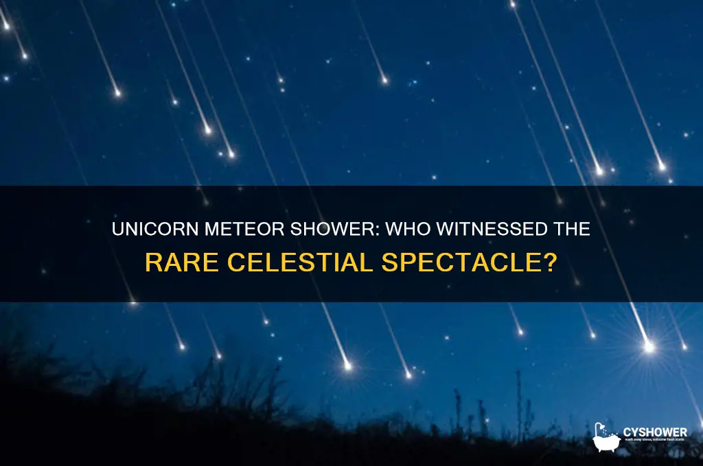 who saw unicorn meteor shower