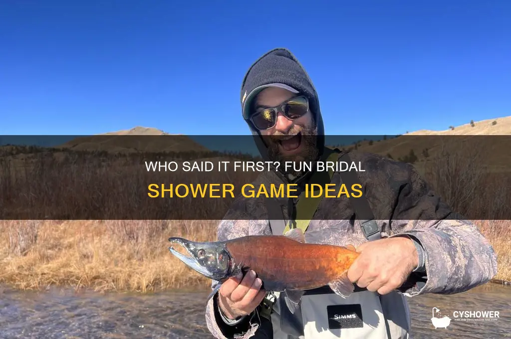 who say it first for a bridal shower game