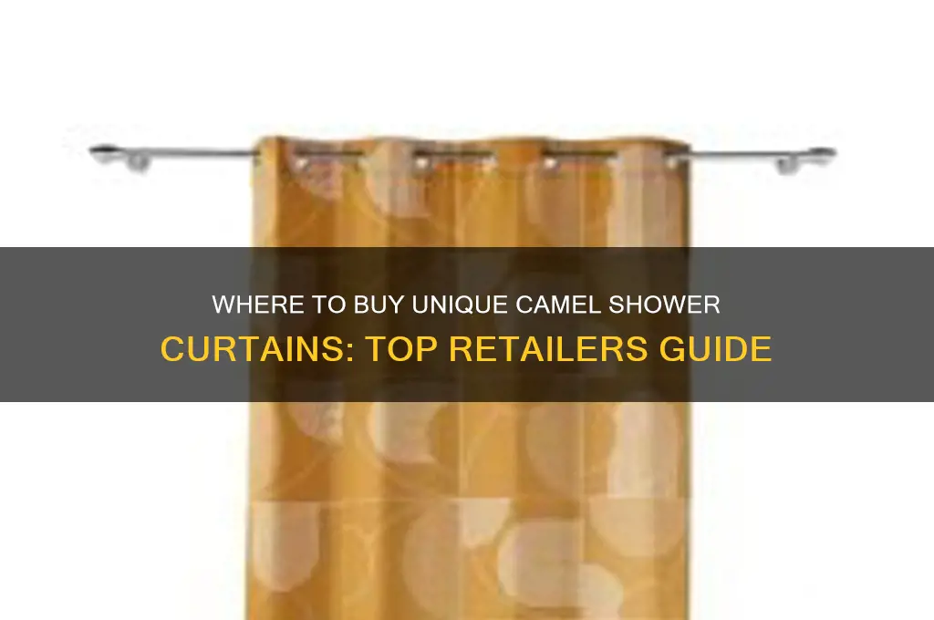 who sells camel shower curtains