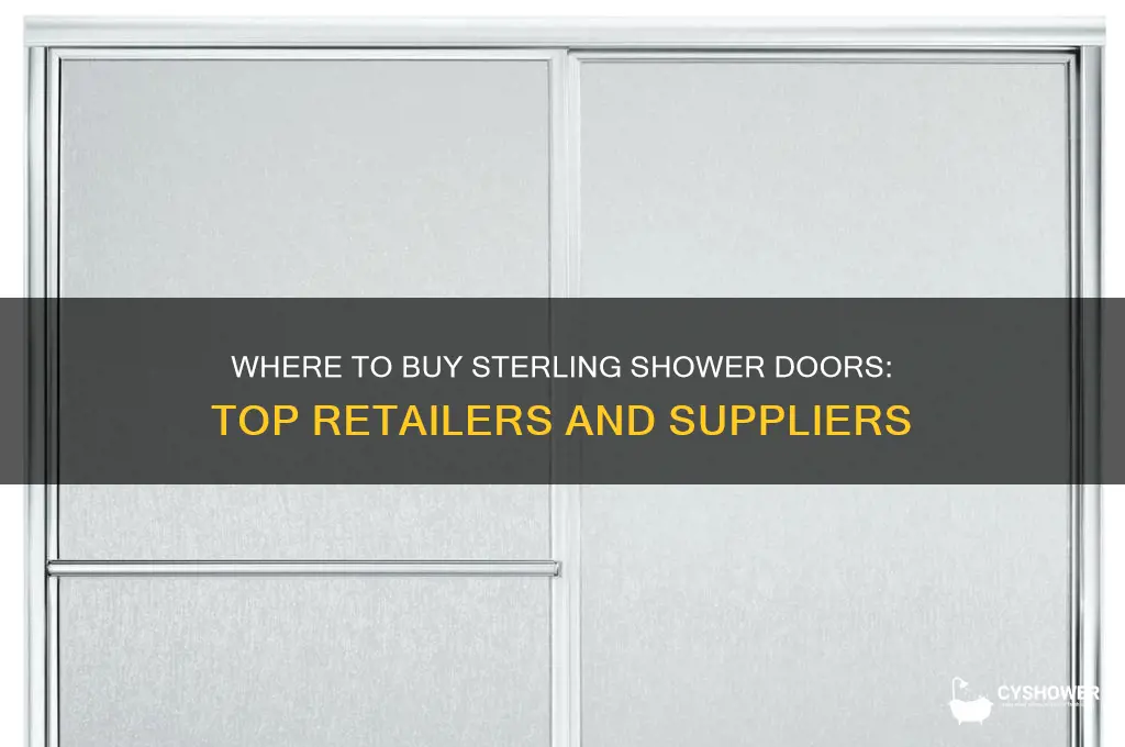 who sells sterling shower doors