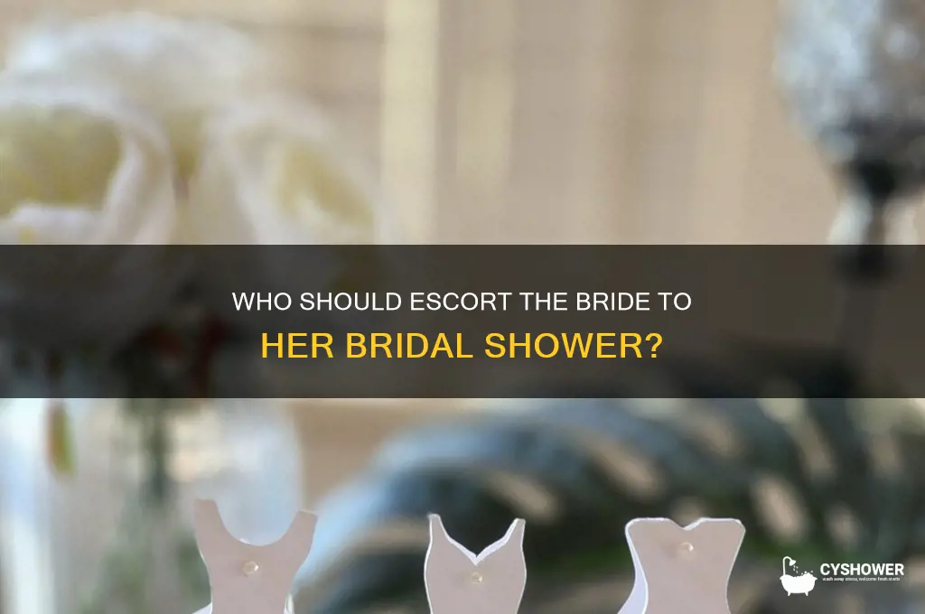 who should drop bride off at bridal shower
