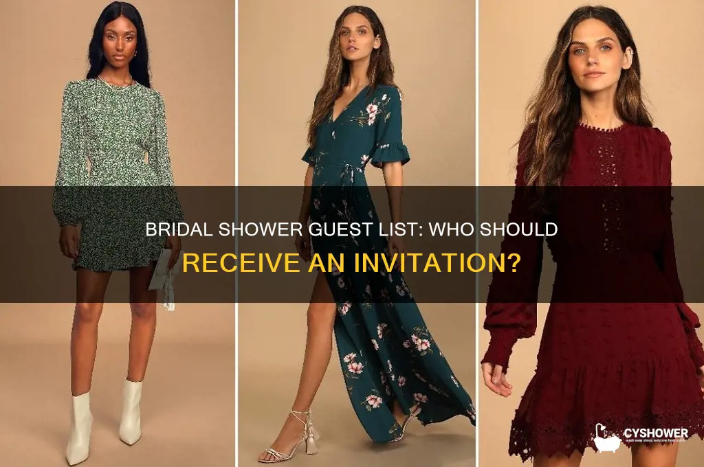 who should get a bridal shower invitation