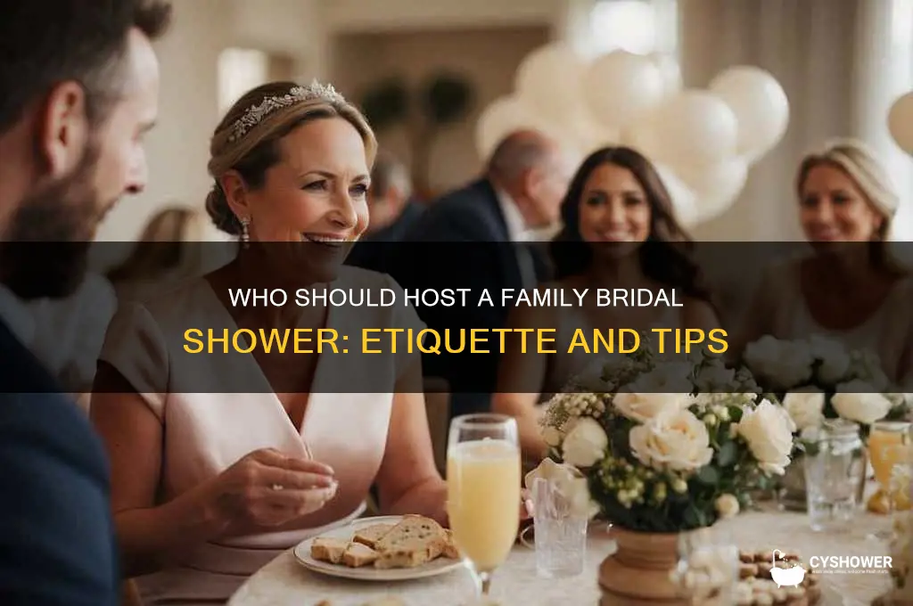 who should host a family bridal shower