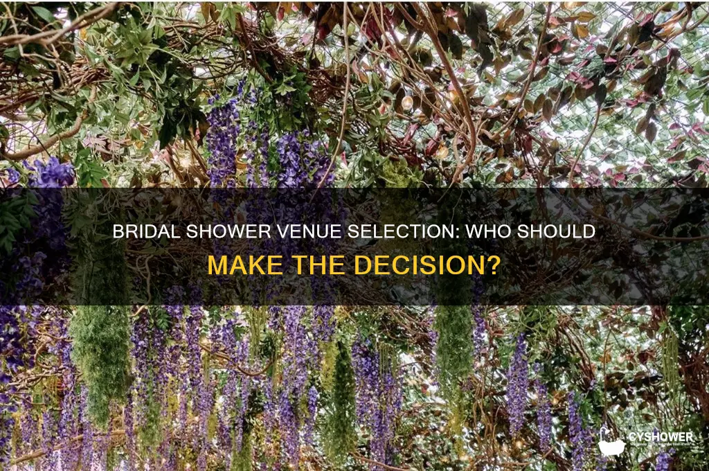 who should select the bridal shower venue