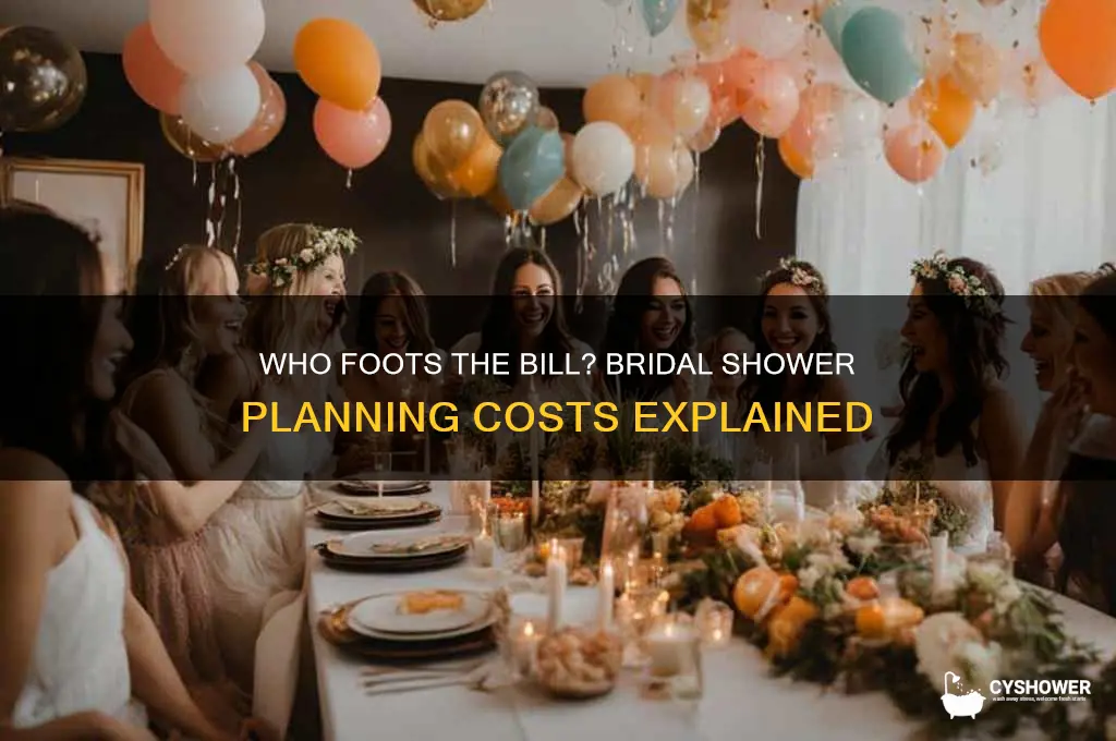 who spends to organize the bridal shower
