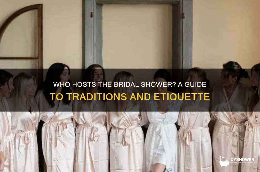 who throws a bridal shower for the bride