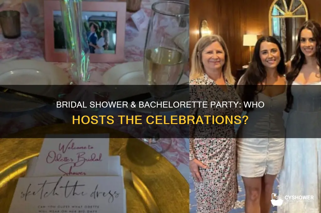 who throws the bridal shower and bachelorette party