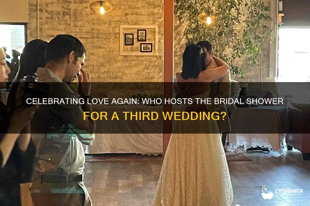 who throws the bridal shower for a 3rd wedding