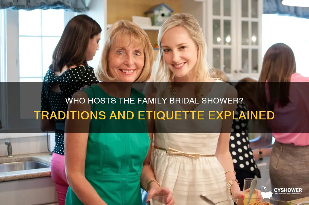 who throws the family bridal shower