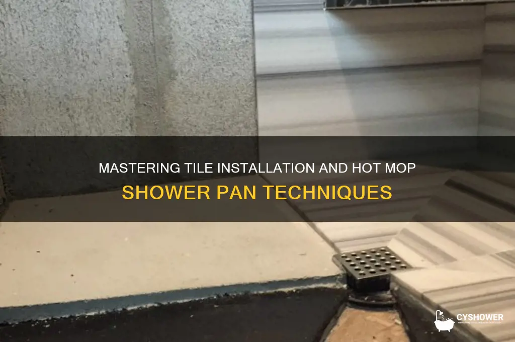 who to install tile and hotmop shower pan