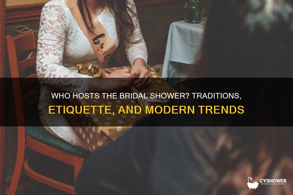who trows the bridal shower