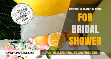 Who Writes Thank You Notes for Bridal Shower: Etiquette Explained